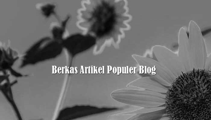 Berkas Artikel Populer Blog