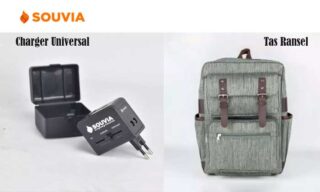 charger universal dan tas ransel souvia