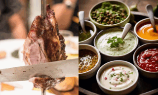 daging panggang dan chimichurri argentina